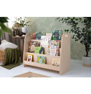 Biblioteczka wysoka, lakier bezbarwny, 90 cm 