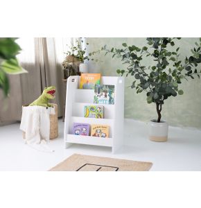 Biblioteczka wysoka, biala, 50 cm 