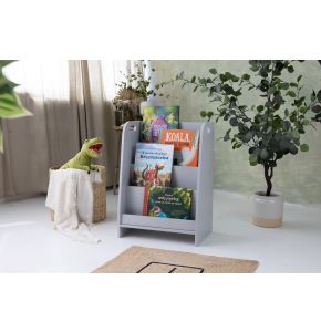 Biblioteczka wysoka, szara, 50cm
