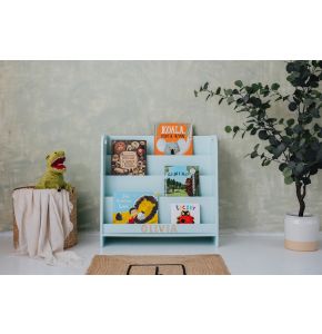 Biblioteczka wysoka, miętowa, 73 cm 